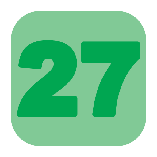 Двадцать семь Generic Flat иконка
