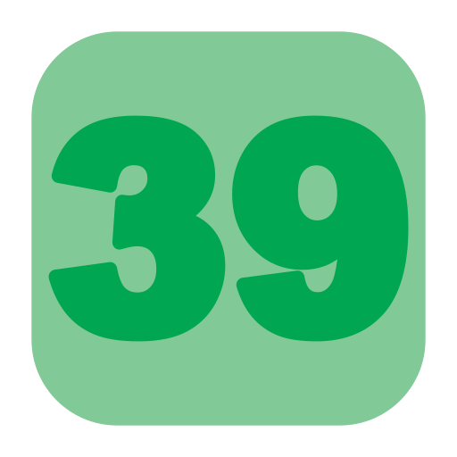 treinta y nueve Generic Flat icono