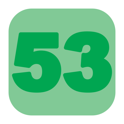 cincuenta y tres Generic Flat icono
