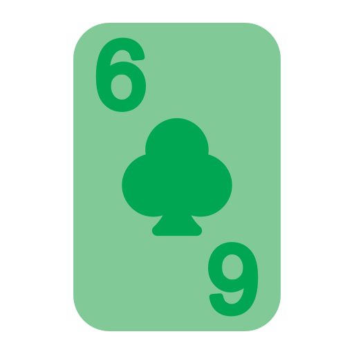 zes van clubs Generic Flat icoon