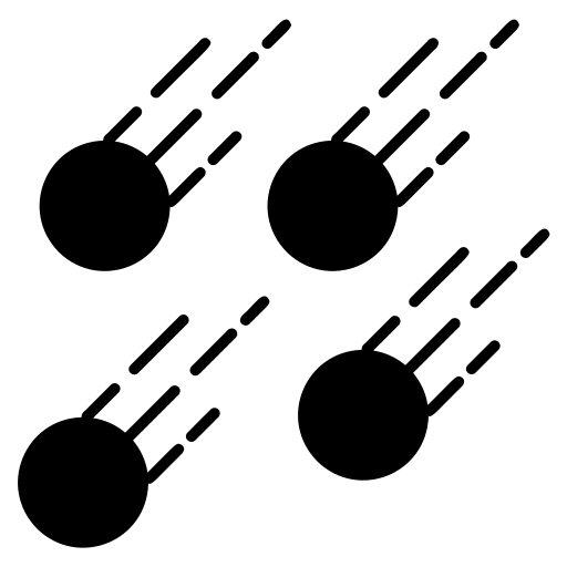 météorites Generic Glyph Icône