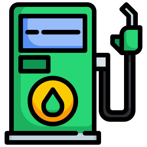 Нефтяная станция Generic Outline Color иконка