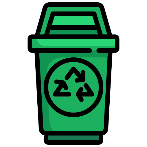 papelera de reciclaje Generic Outline Color icono