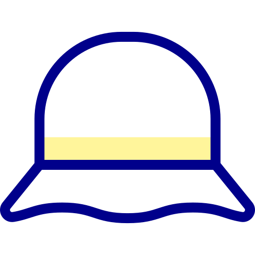 sombrero pamela Detailed Mixed Lineal color icono
