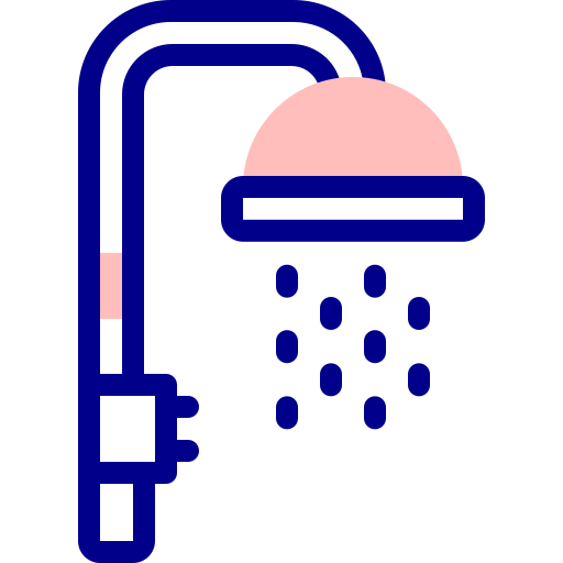 シャワー Detailed Mixed Lineal color icon