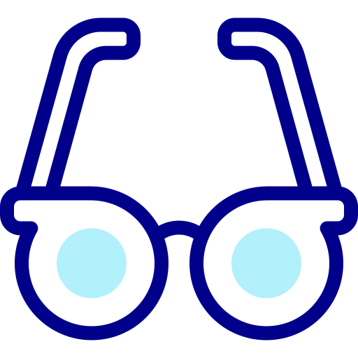 Glasses Detailed Mixed Lineal color icon