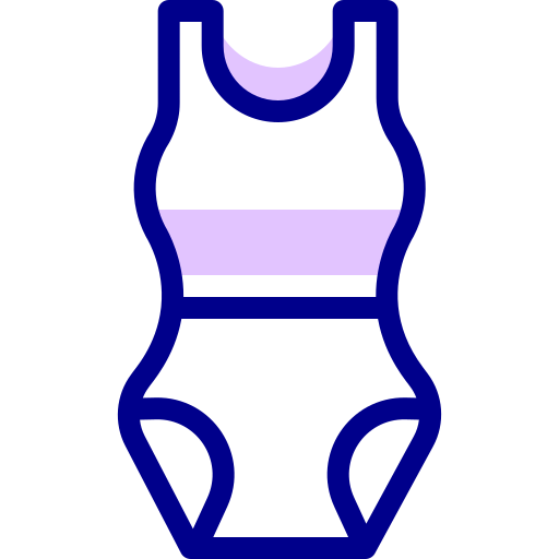 Swimsuit Detailed Mixed Lineal color icon