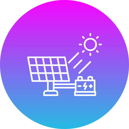 energía solar Generic Flat Gradient icono