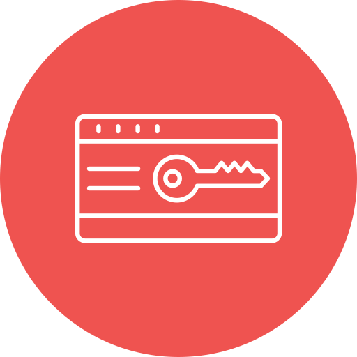 Keycard Generic Flat icon