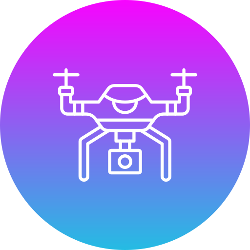 dron inteligente Generic Flat Gradient icono