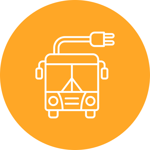 Electric bus Generic Flat icon