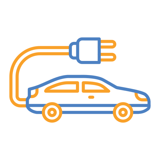 電気自動車 Generic Outline Color icon