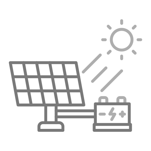 zonne energie Generic Grey icoon