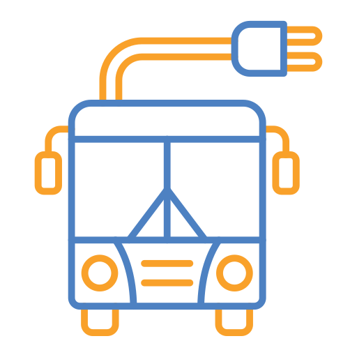 전기 버스 Generic Outline Color icon