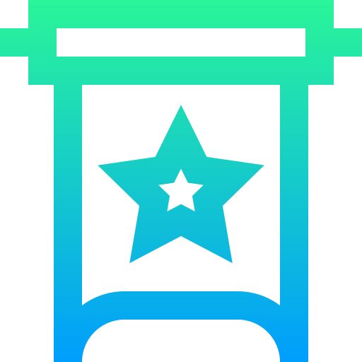 bandiera Super Basic Straight Gradient icona
