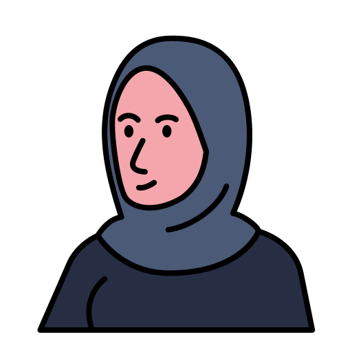 femme musulmane Generic Outline Color Icône