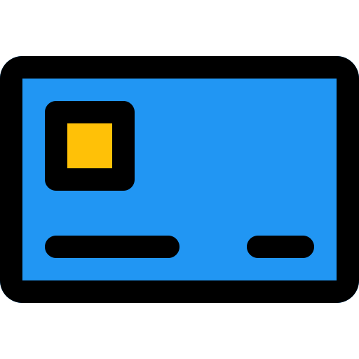 tarjeta de crédito Pixel Perfect Lineal Color icono