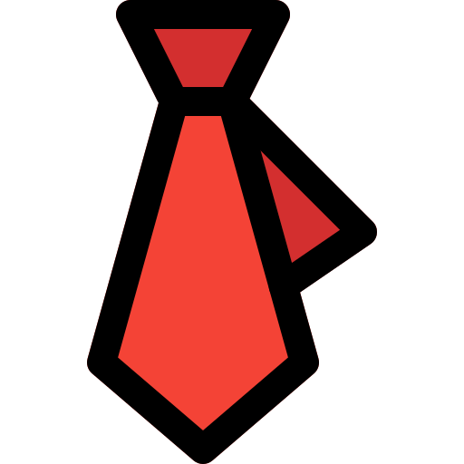 krawat Pixel Perfect Lineal Color ikona