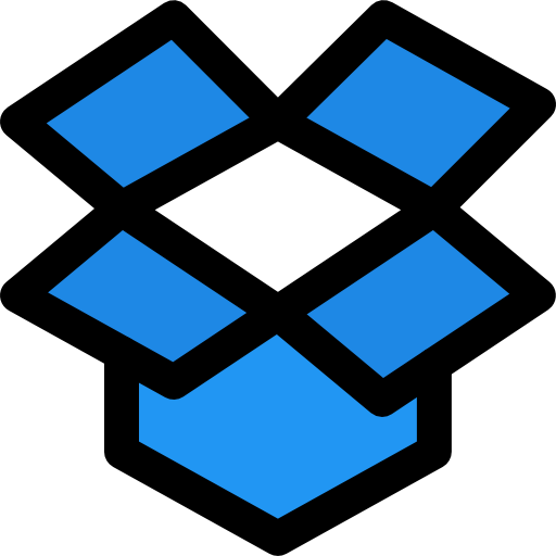 dropbox Pixel Perfect Lineal Color icono