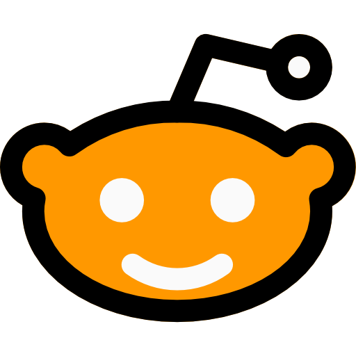 reddit Pixel Perfect Lineal Color icono