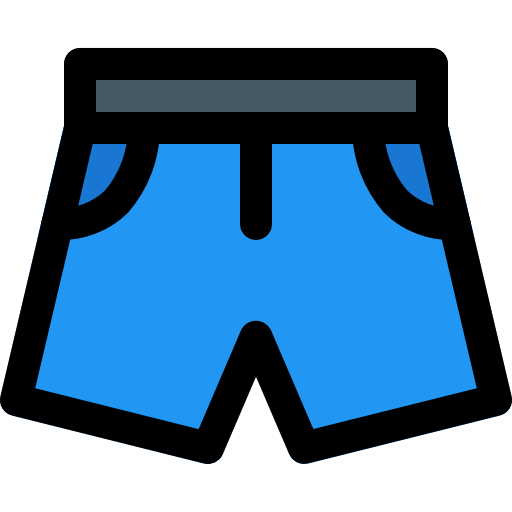 pantalones cortos Pixel Perfect Lineal Color icono