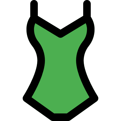 Swimsuit Pixel Perfect Lineal Color icon