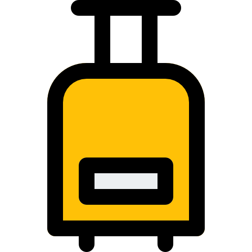 Suitcase Pixel Perfect Lineal Color icon