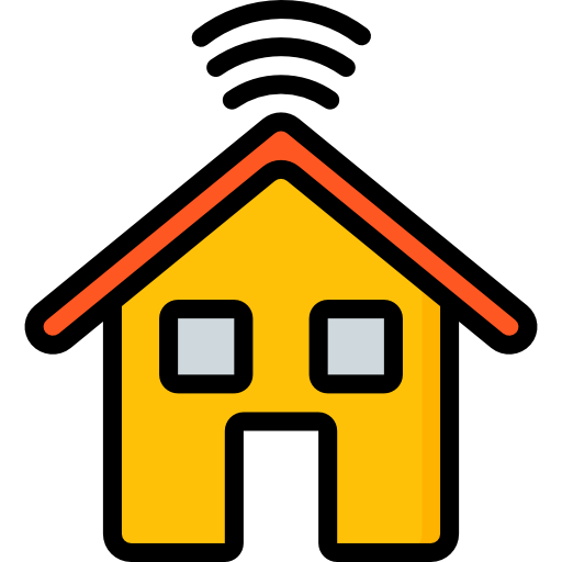 Smart house Basic Miscellany Lineal Color icon