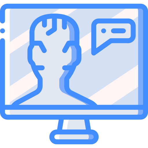 Artificial intelligence Basic Miscellany Blue icon