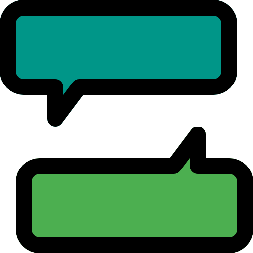 Speech bubble Pixel Perfect Lineal Color icon