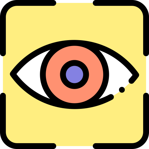 Eye Detailed Rounded Lineal color icon