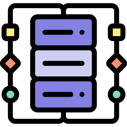 datos Detailed Rounded Lineal color icono