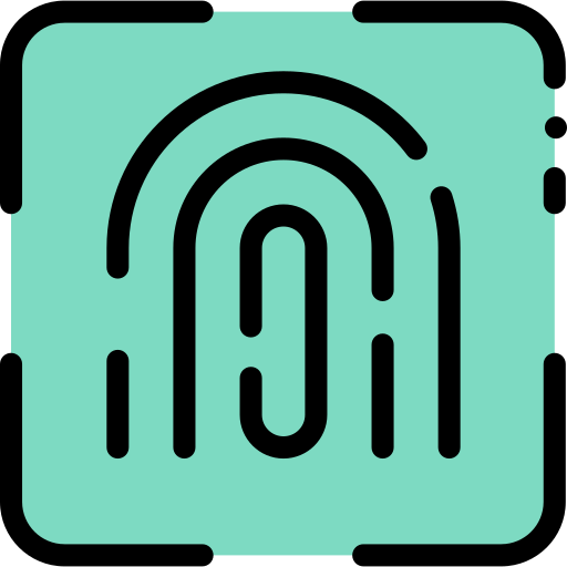 fingerabdruck Detailed Rounded Lineal color icon
