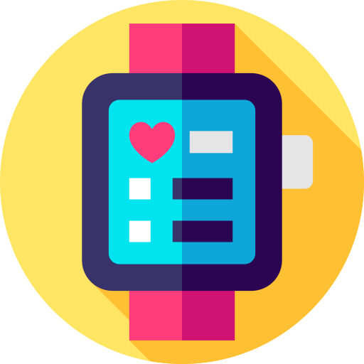 Smartwatch Flat Circular Flat icon