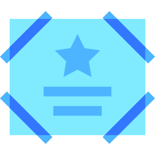Certificate Basic Sheer Flat icon