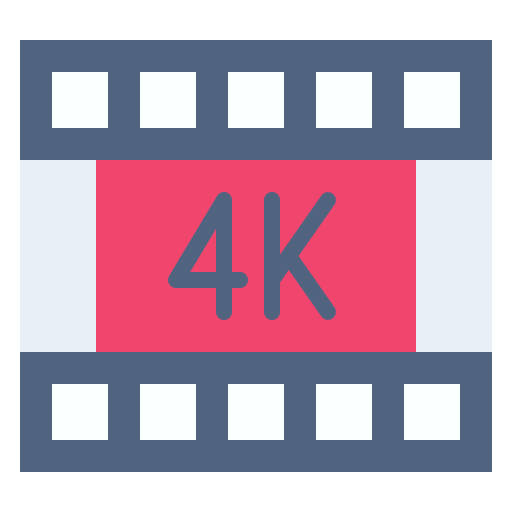 4k film Generic Flat icon