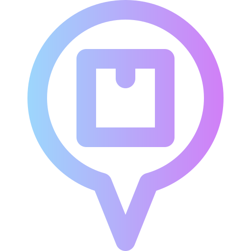 Location pin Super Basic Rounded Gradient icon