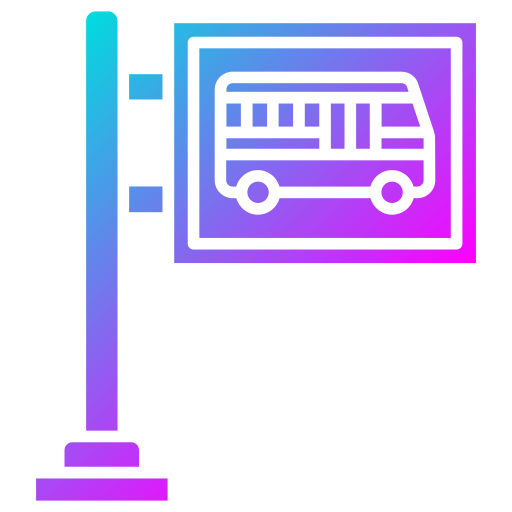 Автобусная остановка Generic Flat Gradient иконка