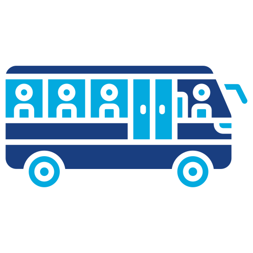 trasporto pubblico Generic Blue icona