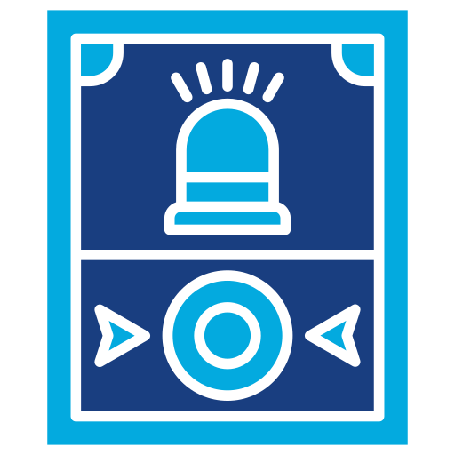 alarma de incendios Generic Blue icono