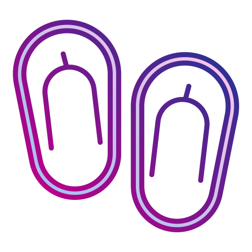 Flip flops Generic Lineal Color Gradient icon