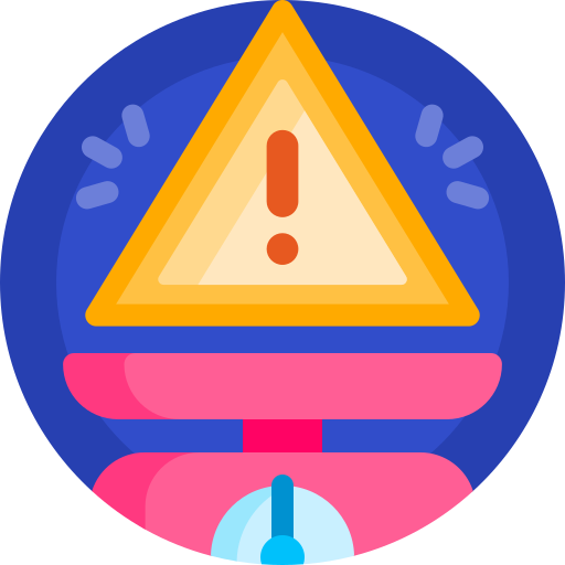 Risk Detailed Flat Circular Flat icon