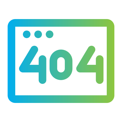 404 오류 Generic Gradient icon