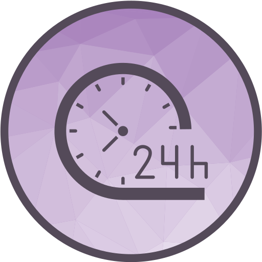 24 horas Generic Outline Color icono