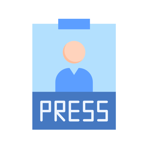 Press pass Generic Flat icon