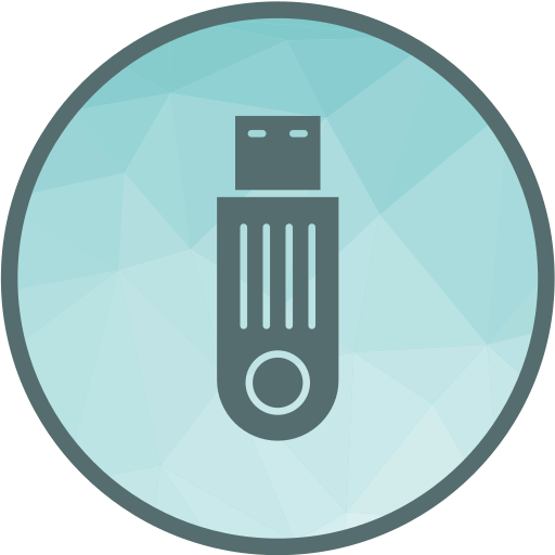 usb stick Generic Outline Color icon