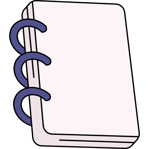 notizbuch Generic Thin Outline Color icon