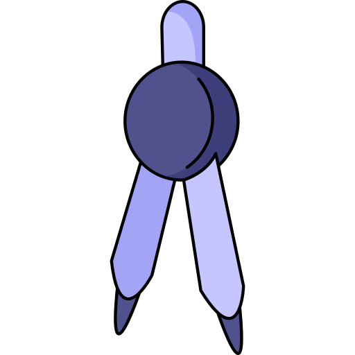 kompas Generic Thin Outline Color ikona