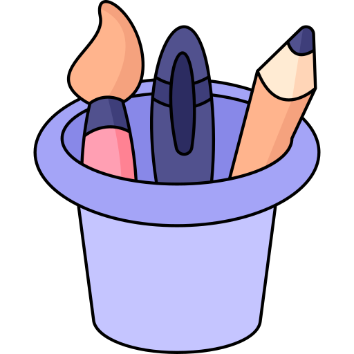 Pencil case Generic Thin Outline Color icon
