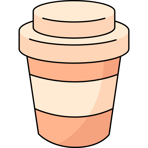 tazza di caffè Generic Thin Outline Color icona